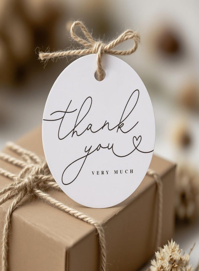 Kexinglu 120 Pack Thank You Gift Tags, 2.5" x 2.5" Round Pre-Punched Hole Hanging Bag Tag for Party Favors (Ribbon/Twine String is NOT Included) - Image 5